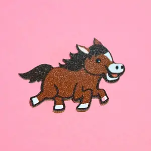 Horse -KickStix 1ct Vegan Leather Sticker