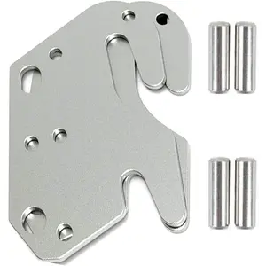 2 PCS Universal Wood Bed Rail Hook Plates for Bed Frame Bracket Headboard Footboard with Pin Replacement Wooden Bed Parts