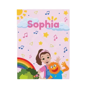 Personalized Ms Rachel Fleece Blanket Soft Plush Nursery Decor Cozy Kids Gift 2