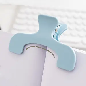 Random Color Paper Clip (1 Count), Simple File Folder Clip, Portable Storage Clip, Desktop Storage Clip, Multifunctional Stationery, Office Stationery & Supplies, Paperclip, Fastener Clip