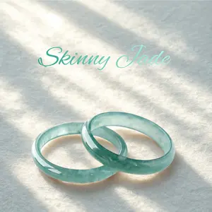 Skinny Jade Ring -Minimalist Stacking Ring - Natural Water Blue Jadeite Gemstone Ring - Boho Crystal Jewelry - Gift For Her Jade Green