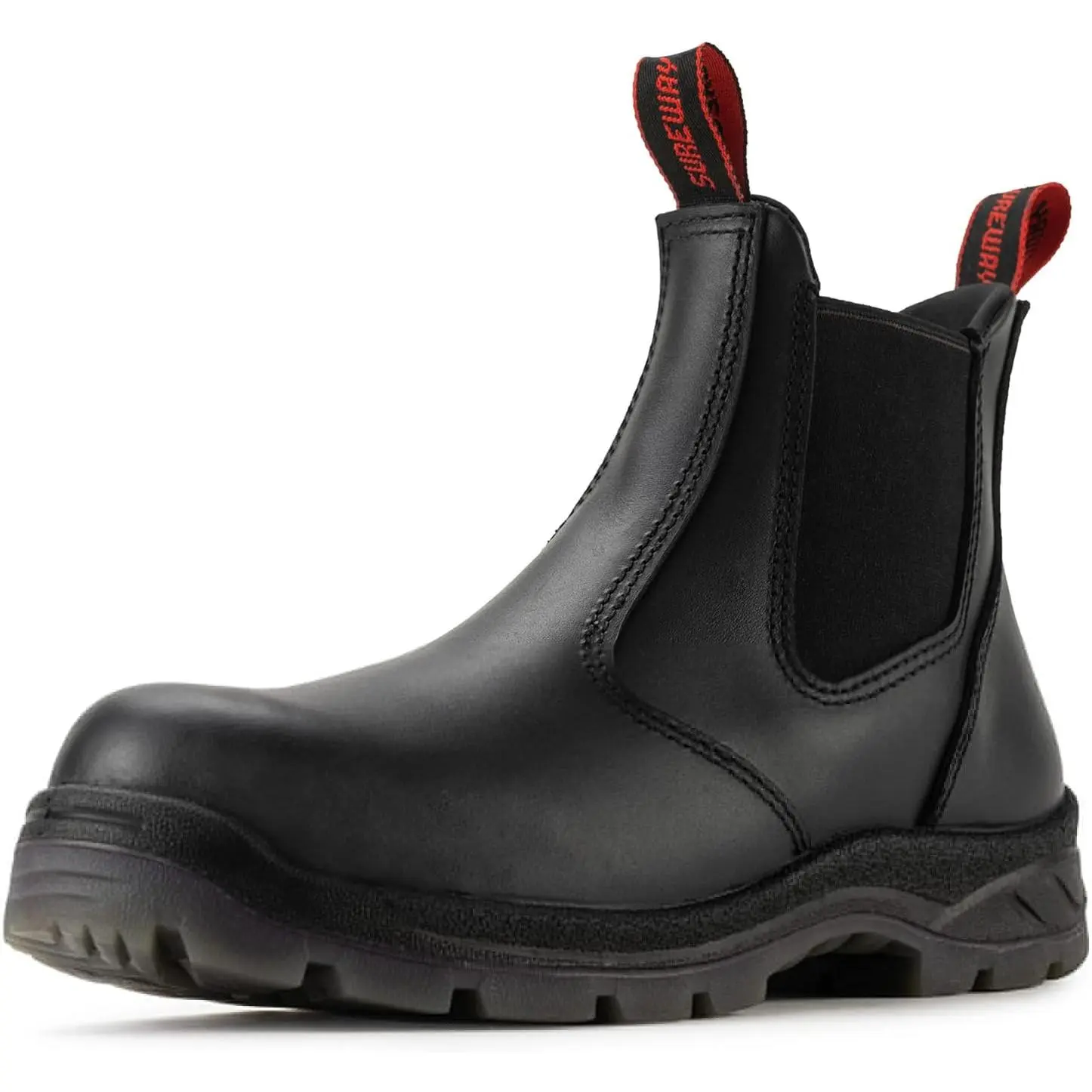 Men's Slip On Work Boots for Men,Upgraded Slip/Water Resistant,Static Dissipative,Fire Station Mechanic Work Boots/Shoes