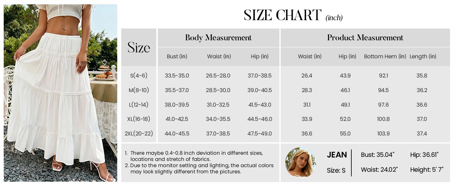 BTFBM Skirts for Women 2026 Summer Boho Beach Vacation Clothes Casual Pleated High Waisted Flowy Maxi Skirt