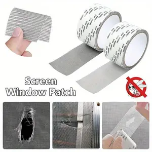 1pc/2pcs Window Screen Mosquito Net Repair Tape Self-adhesive Covering Wire Mesh Tape Seal for Window Door Tears Holes Patch Repair
