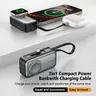 5000mah Three-In-One, Dual Type-C Ports, Portable Charger, Portable Power Banks Fast Charging, Fast Charging Powerbank, Travel Battery Pack for iPhone 17/16/15, Samsung, Type-C Android Phones, Travel & Daily Use