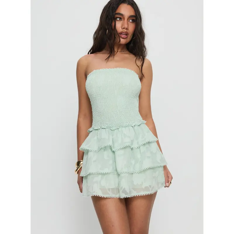 sunkiss frill mini dress - TikTok Shop