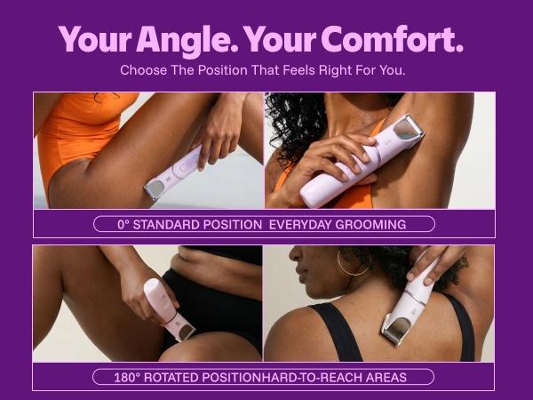 LADYSPOT Women Shaver -180° Rotatable Flexible Ergonomic Head with Built-in Light & Mirror, 2-in-1 Trim & Shave IPX7 Waterproof Wet Dry Lady Trimmer for Leg Underarm Bikini Line,dorm essentials, Dry Shaving Solutions LADYSPOT Women Shaver -180° Rotatable Flexible Ergonomic Head with Built-in Light & Mirror, 2-in-1 Trim & Shave IPX7 Waterproof Wet Dry Lady Trimmer for Leg Underarm Bikini Line,dorm essentials, Dry Shaving Solutions