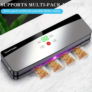 A Multifunctional Automatic Portable Wireless Food Sealer with Manual Start/Stop, Digital Display, Snack Bag Sealing, Long-Term Food Preservation, Lightweight And User-Friendly Design, Suitable for Kitchens And Outdoor Picnics, USB Charging