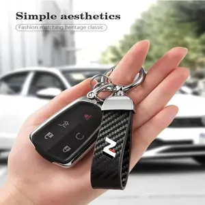 Hyundai N Carbon Fiber Car Keychain Set, Premium Auto Modification Key Fob, Includes Screwdriver & Rings, Durable Design