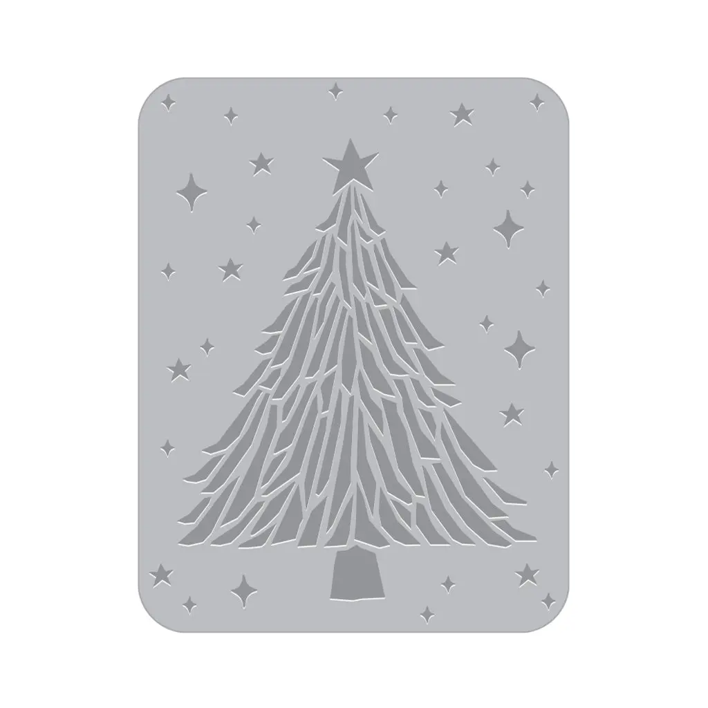 Sparkling Tree Letterpress + Foil Plate Plate