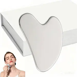 Stainless Steel Facial Scraping Tool, Face Shaping Tool, Jawline Sculptor, Double Chin Reducer, Body Scrapping Tool, Lymph Drainage Massager, Facial Body Scraper