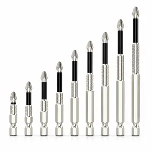 Anti-Slip Magnetic PH2 Impact Driver Bit Set, 1/4 Inch Hex Shank Screwdriver Drill Bits for Wood, Metal & Home Repair