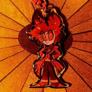 Hazbin Hotel Epoxy Keychain: Pilot Alastor