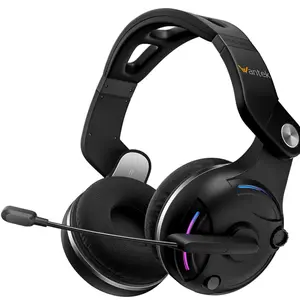 【Premium Gaming Headset】48 Hrs Working Time headphones Audio  Electronic headphones gaming earbuds, Wireless Headset with Microphone for PC, Bluetooth Headset with Noise Canceling Microphone & HI-FI Stereo Sound, USB Wireless Headset for Laptop