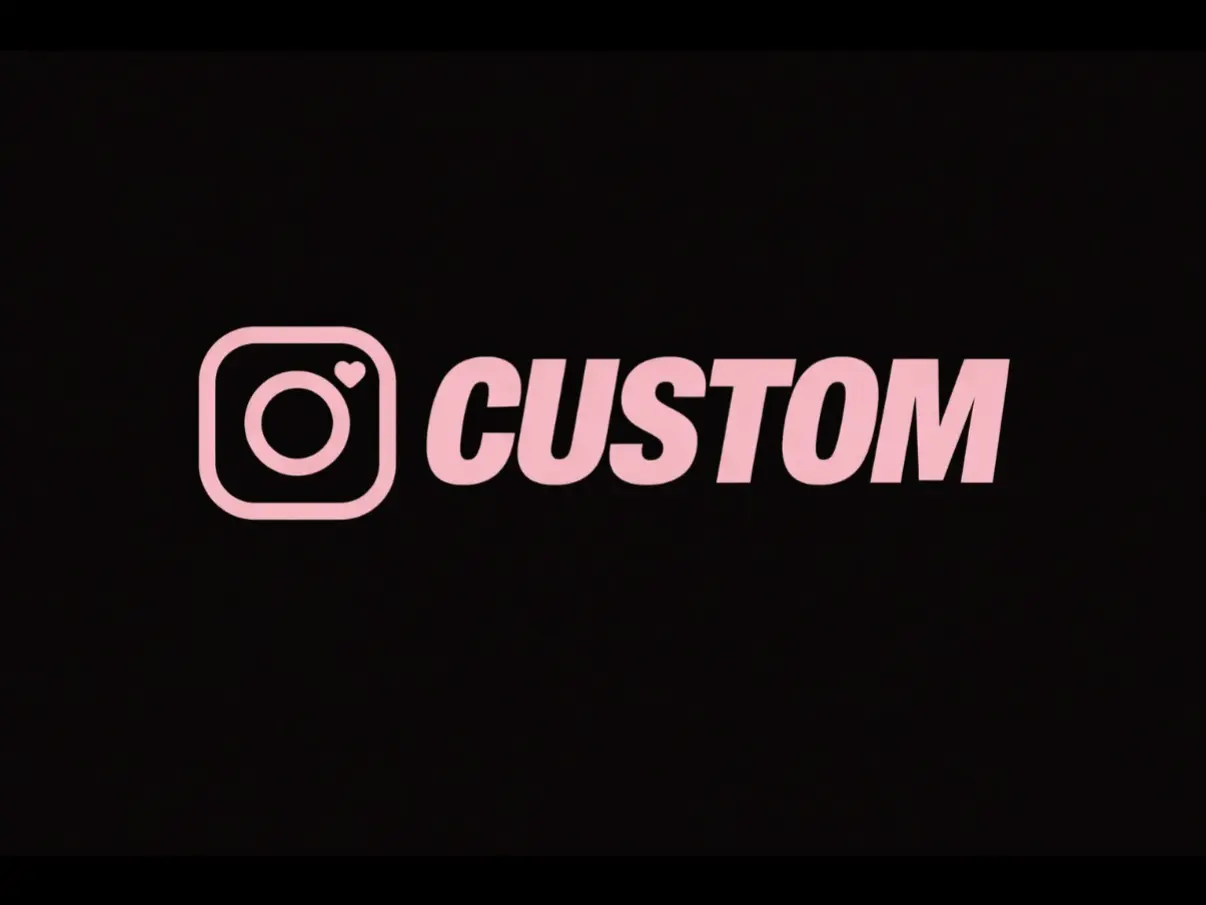 Custom Instagram Handle Car Decal, Vinyl Window Sticker