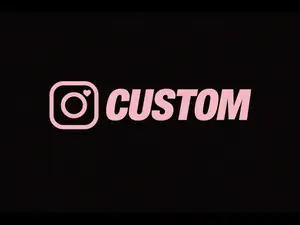 Custom Instagram Handle Car Decal, Vinyl Window Sticker