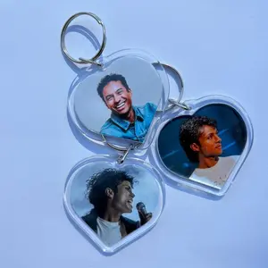 Jaafar Jackson Heart Keychains