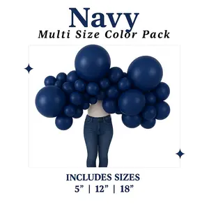 Navy Blue Balloon Pack with Optional Add-Ons