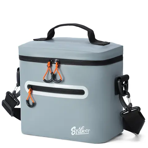 S Size Portable Insulated Cooler Bag - 5-Layer Leakproof Ice Chest, Waterproof TPU Shell, Wear-Resistant, Lightweight, Long-Lasting Cooling (7/16/30-Can Capacity) for Camping, Picnic