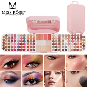 Miss Rose Travel Makeup Palette Set, 137 Color Full Face Makeup Combo, Eyeshadow Highlighter Blush Lipstick, Women's Beauty Gift Box