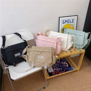 Korean-style Instagram-inspired large capacity crossbody bag, Japanese-style Harajuku minimalist versatile workwear-style messenger bag, student-style single shoulder bag