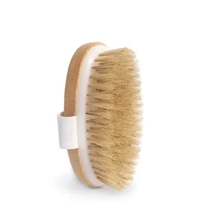 Akamai Dry Brush – Natural Bristle Brush for Whole Body Detox & Lymphatic Massage