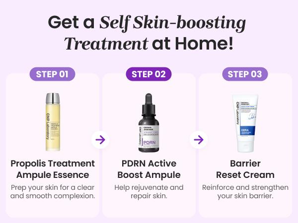 PDRN Active Boost Face Serum - Salmon DNA Serum for Face, Smoothing Fine Lines & Wrinkle, Rejuvenating & Firming Skin, Anti-aging Booster with Collagen, Korean Skin Care, 1.01 fl. oz. (30ml)