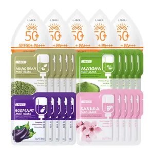 Facial Mud Mask Set with Sunscreen Laico Cleansing Mask Combo Cleansing Mud Mask Sleeping Mud Mask