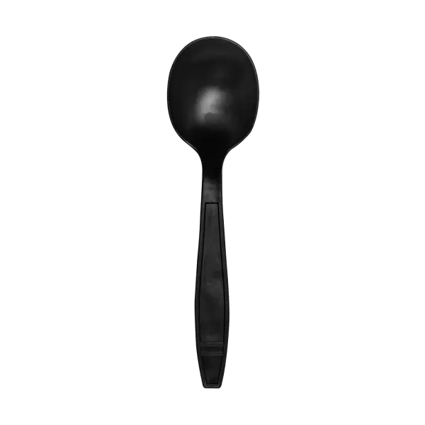Karat Earth Heavy Weight Bio-Based Soup Spoons, Black - 1000 pcs