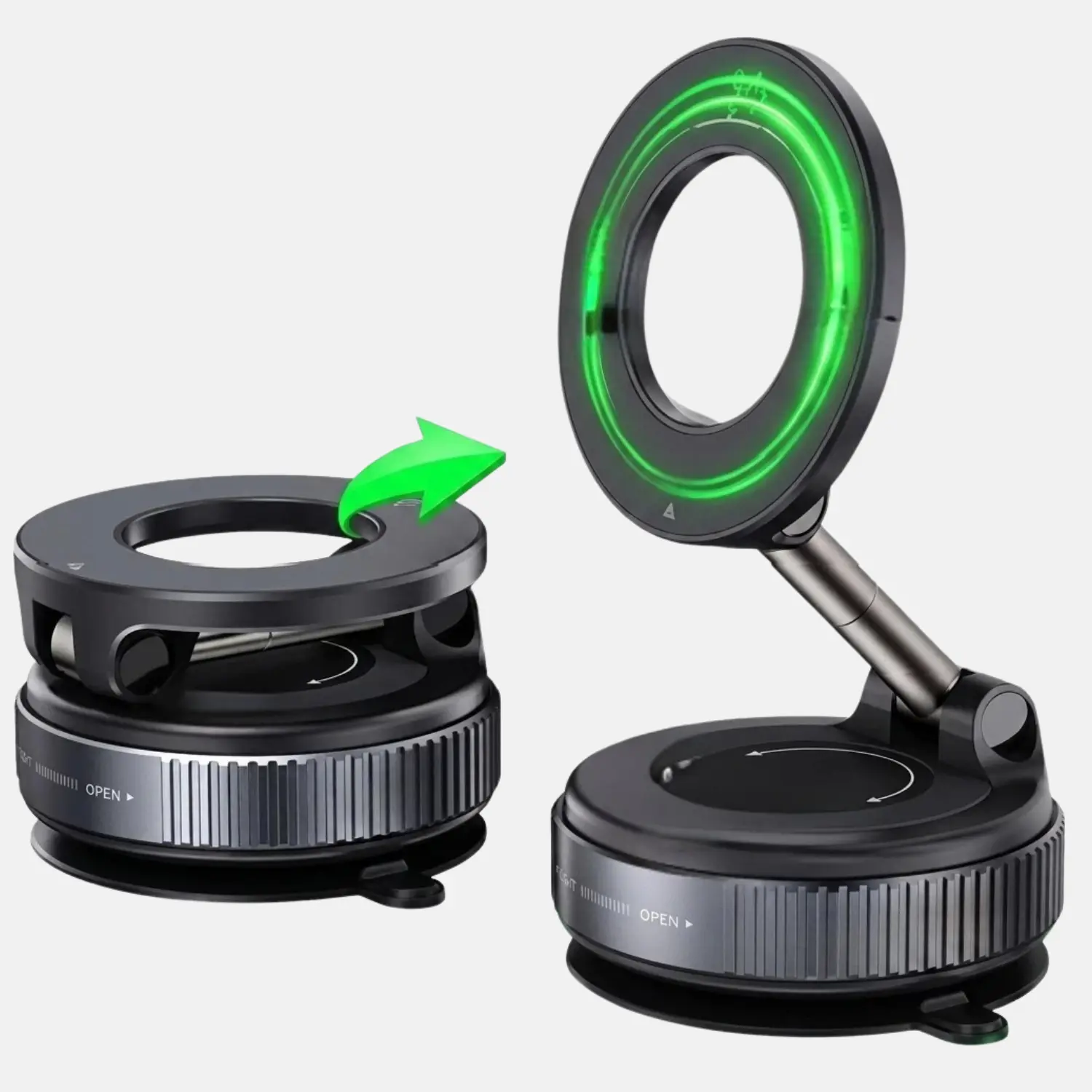 Magnetic Phone Holder for Car Dashboard Mount, Universal Mini Compact Alloy Magnetic Car Mount with Strong N50 Magnets, Sticky Adhesive Cell Phone GPS Stand Wall Bracket Compatible with iPhone 15 14 13 Pro Max, Samsung Galaxy S24 S23, LG