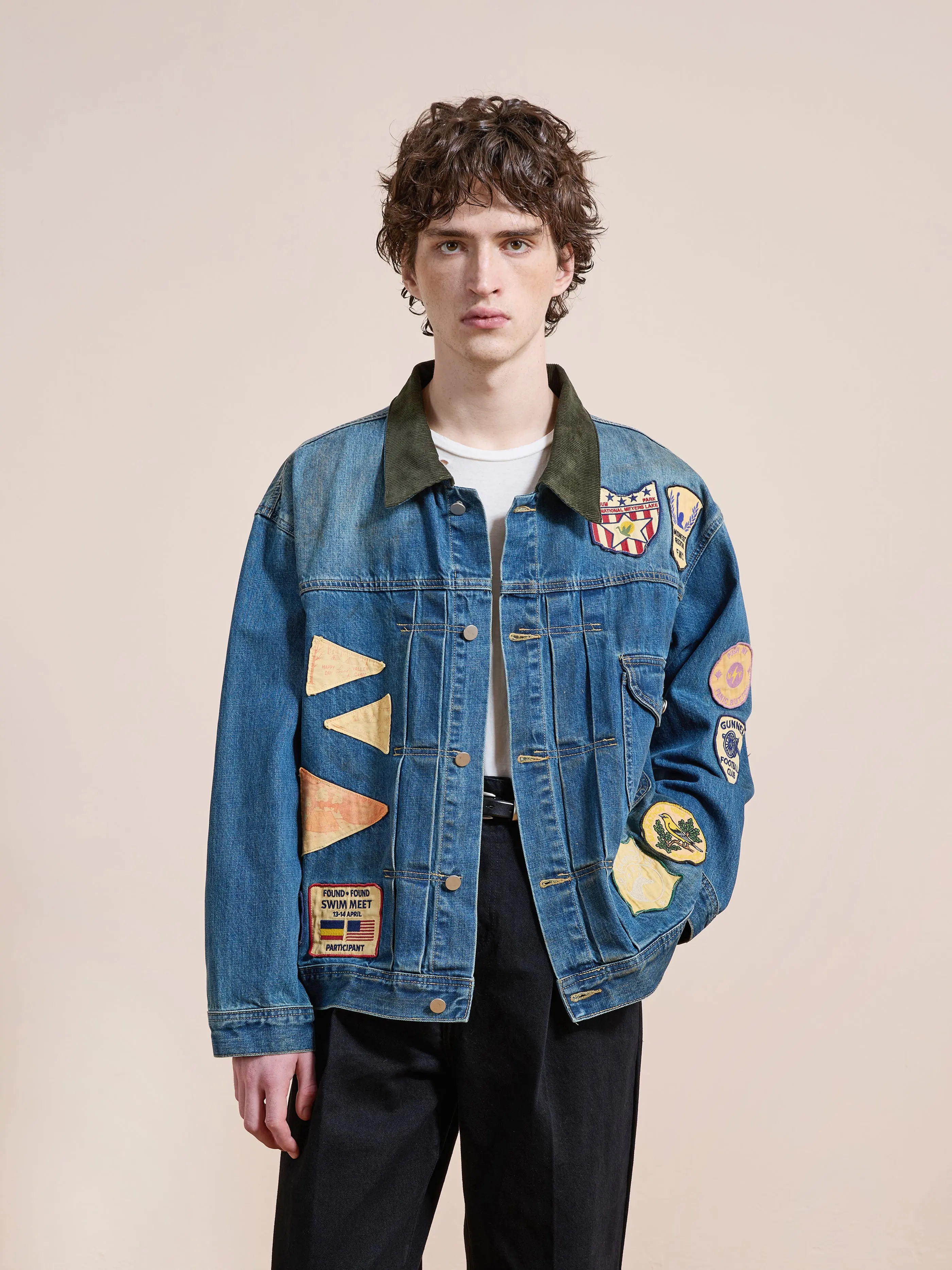 Denim Patchwork Jacket