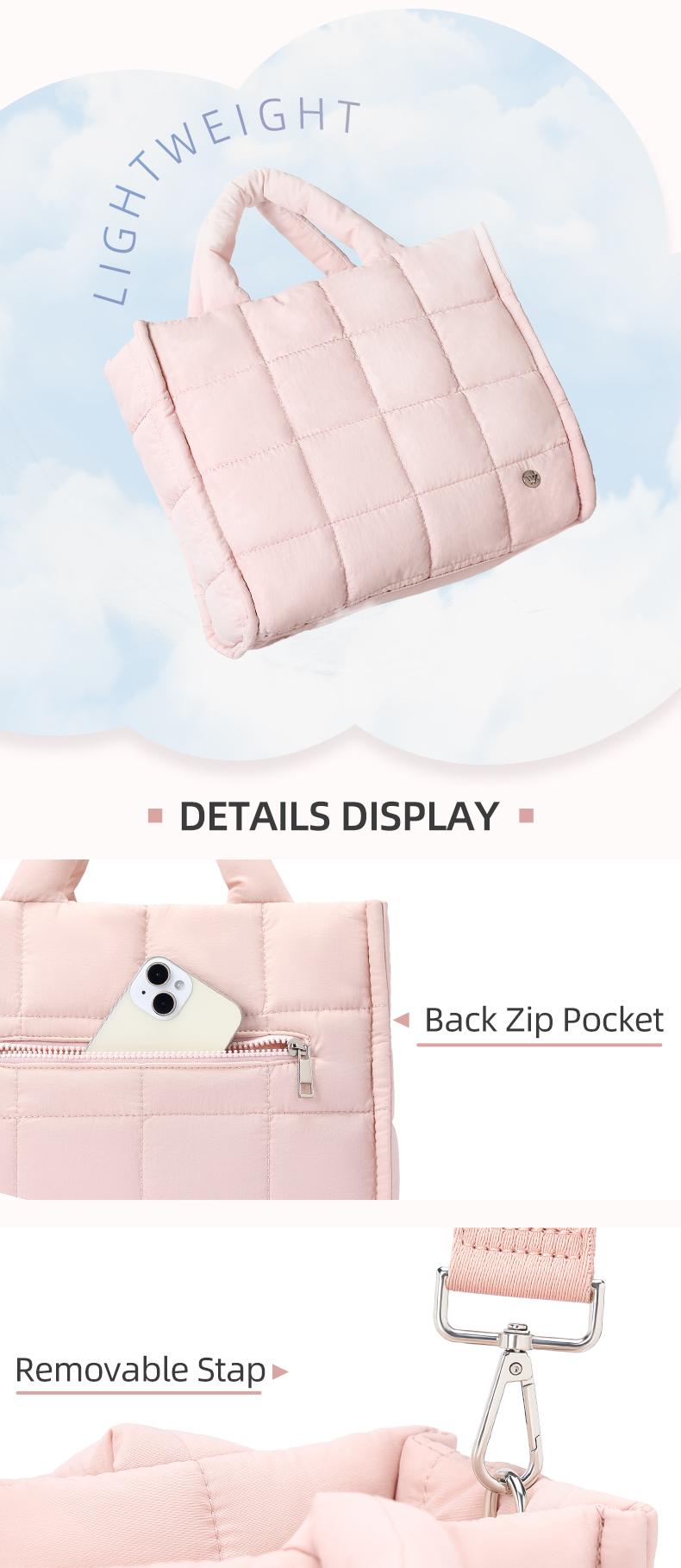 WESTBRONCO Bubble Puffer Tote Bag 2026 Spring Trendy Viral Quilted Crossbody Purse Fashion Bag for Women Mom Shoulder Handbag Work University Diaper Bag Durable Waterproof Bag Travel Essentials Purse Gift for her TikTokShopStockUp summervibes