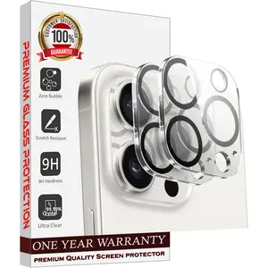 Entronix Clear Camera Lens Protector Compatible with iPhone 12 Pro - 2-Piece Combo