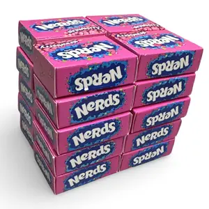 Strawberry Nerds Miniature Individual .4 oz Boxes, Perfect Portions, 20 Total
