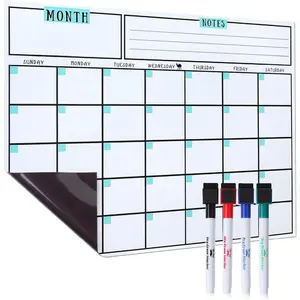 - Dry Erase Calendar for Fridge, , 14.7 x 11.8,  Calendar with 4 Dry Erase Markers