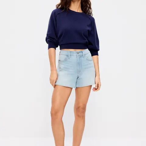 Old Navy Women's High-Waisted Wow Jean Shorts -- 4-inch inseam