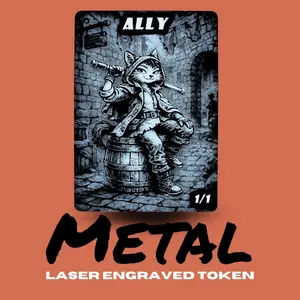 Metal MTG Ally Token | Magic the Gathering Commander Proxy