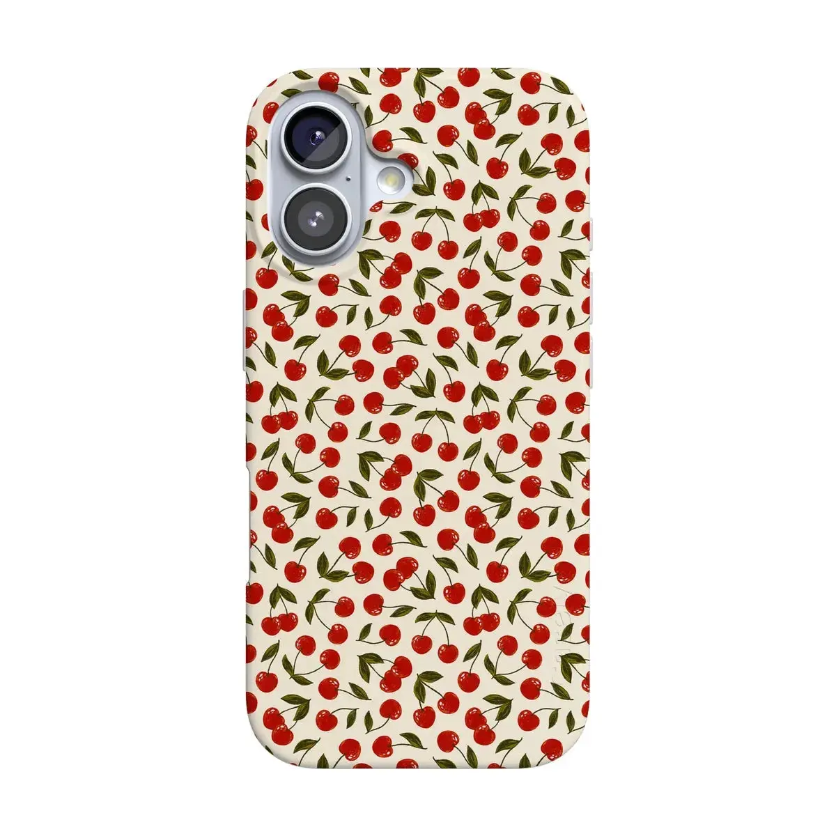 Casely iPhone 16 Case | Cherry on Top | Red Cherries | Compatible with MagSafe | Classic Ultra Thin Design