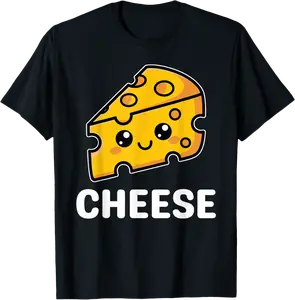 Cheese Slice Mac Macaroni Kawaii Halloween Costume Couple T-Shirt - Dilpreetka Shop 75B0FK9JTSX2