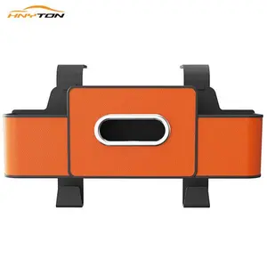 Car Seat Organizer - Non-slip Hooks, Organizer with Cup Holder and Tissue Box, Holds Baby Products, Toys and Handbags - Universal Car Rear Seat Organizer