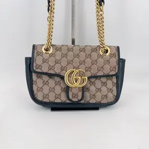Pre-owned GUCCI canvas Crossbody Bags Monogram GG Marmont Shoulder Bag