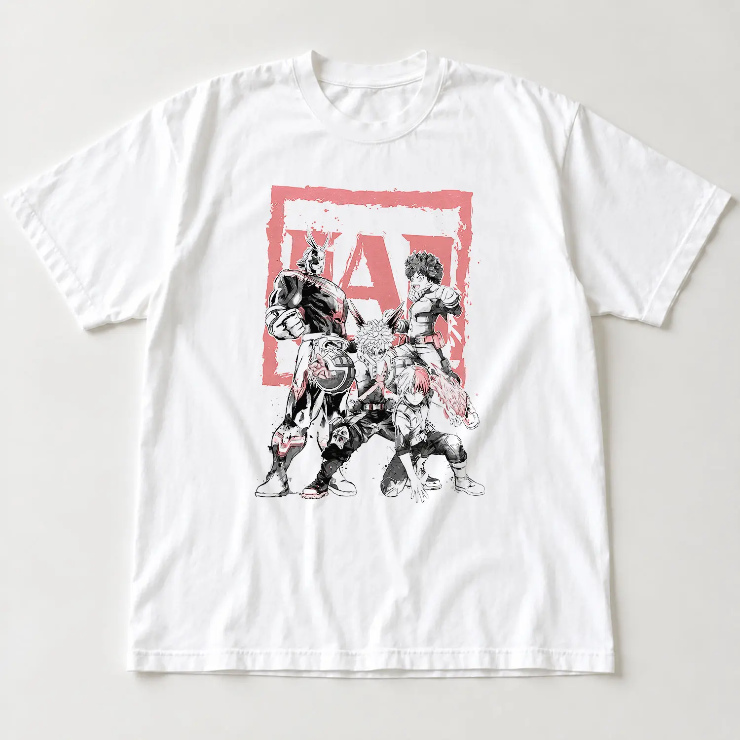 My Hero Academia Anime T-Shirt, Deku Bakugo Todoroki All Might Graphic Tee, Manga Shirt, Japanese Anime Gift, Unisex Otaku Tee