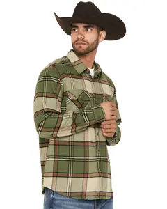Brixton Men's Bowery Long Sleeve Button-Down Flannel Shirt - 01213-Wgear