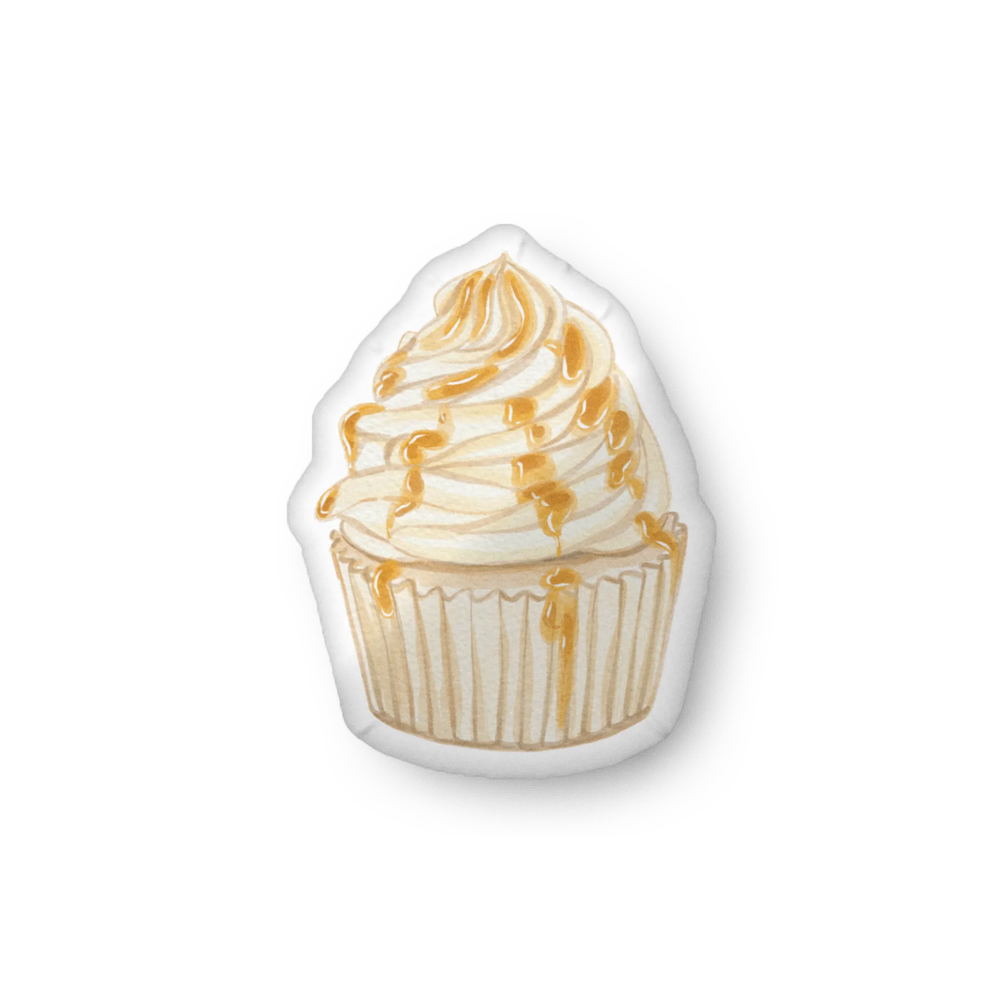Caramel Cupcake Pillow
