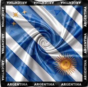 huehue Stadium Siren Collection - Argentina Edition Silk Scarf Top & Bandana | 48cm*48cm