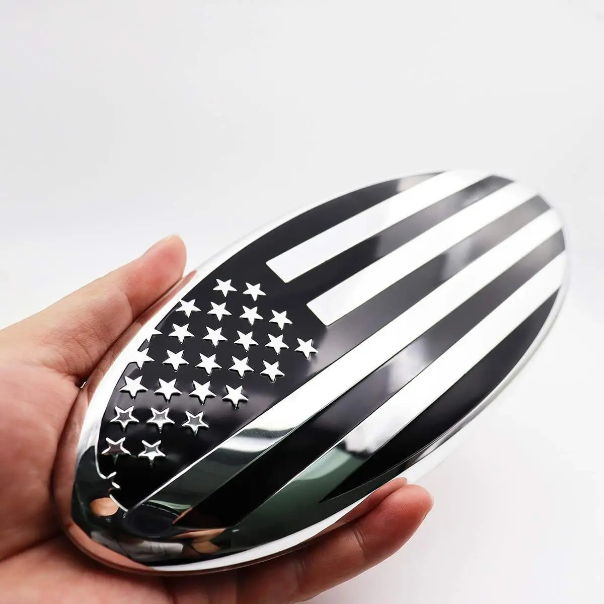 6 Inch/ 7inch/ 9 Inch American Flag Front Grille, Rear Tailgate Emblem For Ford F150 F250