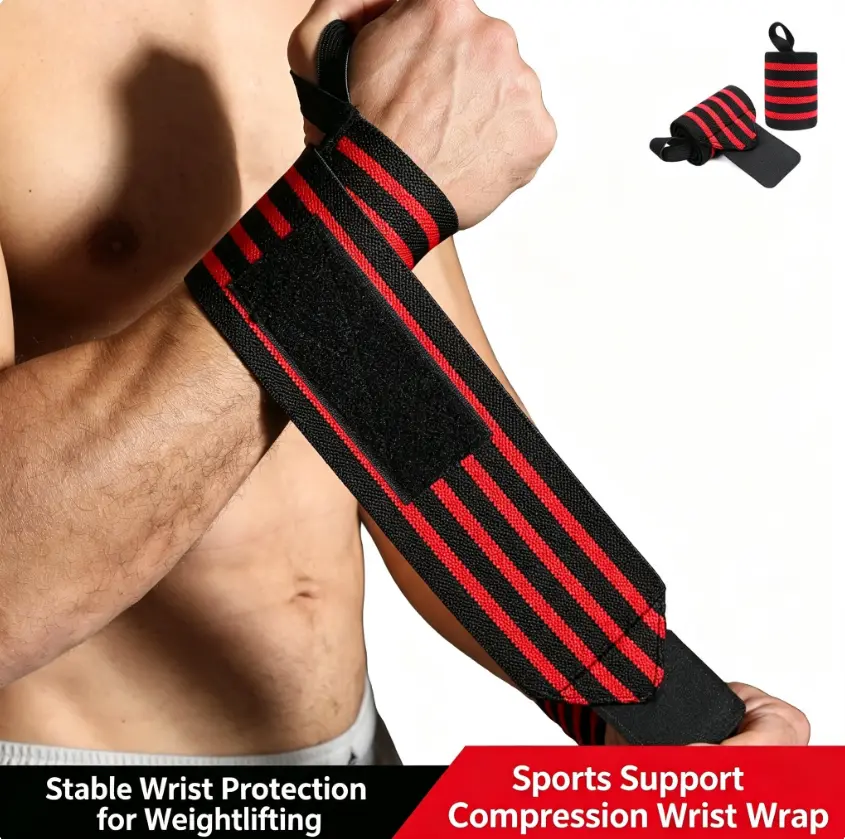 2 Pack Wrist Compression Strap and Wrist Brace Sport Wrist Support for Fitness, Weightlifting, Tendonitis, Carpal Tunnel Arthritis, Pain Relief-Wear Anywhere-Adjustable