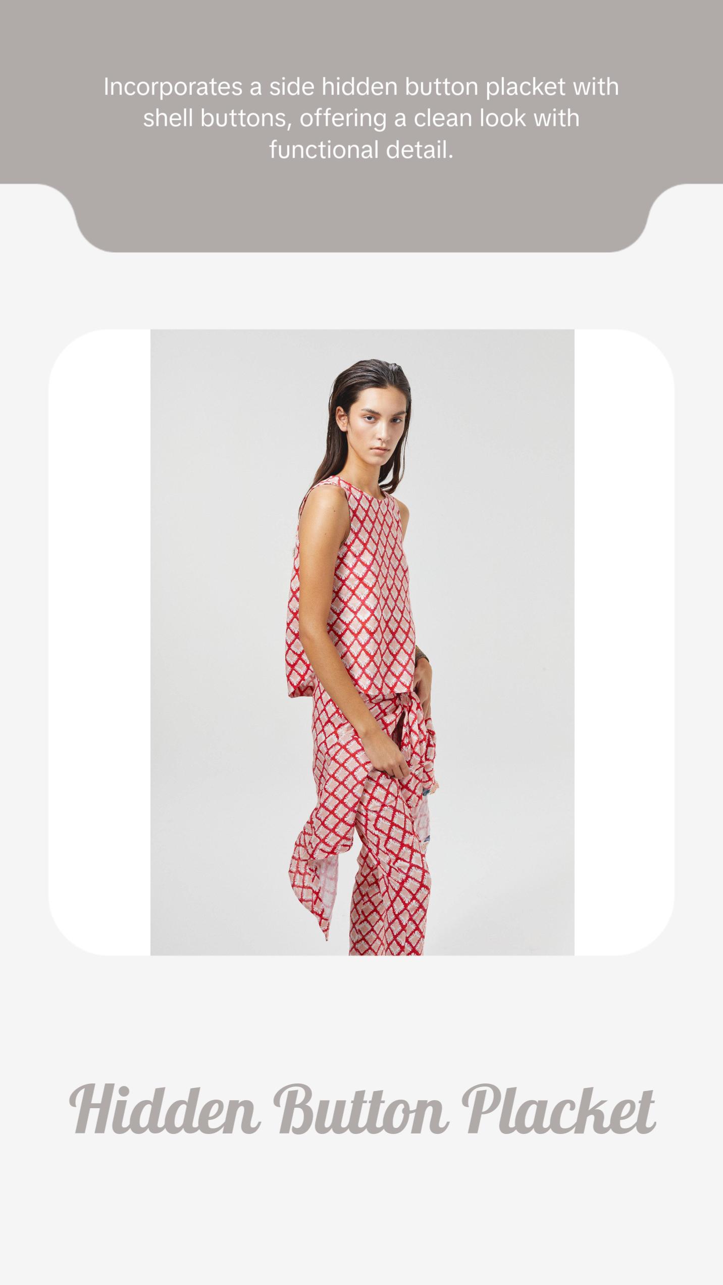 Yves Linen Top - Tangier