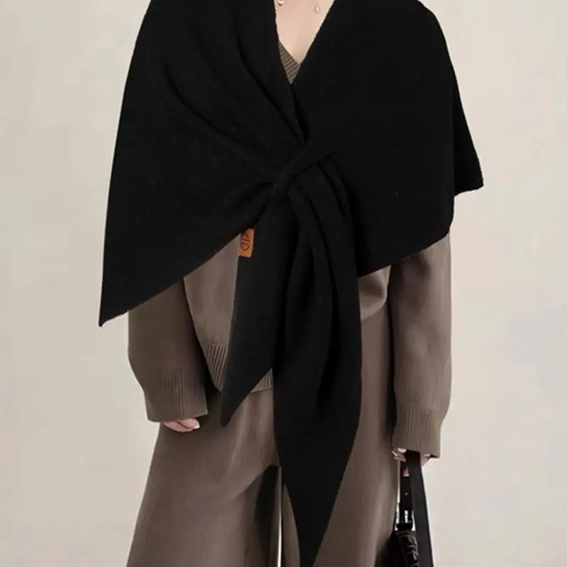 Women's Solid Color Shawl, Casual Versatile Scarf for All Seasons, Fashion Accessories for Women & Girls, Casual Fashionable Scarf