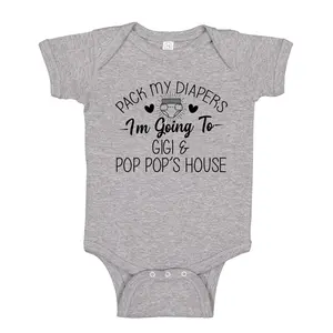 Gigi and Pop Pop Gift Baby Bodysuit One Piece, Toddler Shirt, I'm Going To Gigi and Pop Pop's House, Funny Gigi and Pop Pop Present, Gift